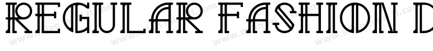 Regular Fashion DEMO字体转换